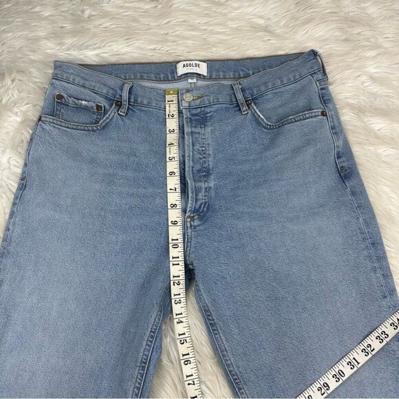 AGOLDE Women's Blame NICO High Rise Slim Fit Button-Fly Designer Jeans W32 /L27 - Picture 9 of 11